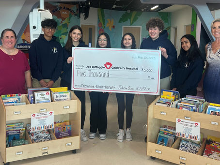 Donation by Falcon Cove Middle School Students to Aid Patients at Joe DiMaggio Children's Hospital