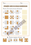 Operações Simples na Malha Quadriculada na Folha de Atividades Bege Geométrica.png