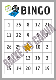 Bingo de Números na Folha de Atividades A4 Simples Cinza e Amarelo.png