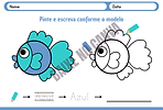 Desenho Para Colorir em A4 Simples Azul