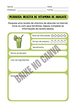 Pesquisa Receita de Vitamina de Abacate na Folha de Atividades A4 Verde Ilustrada.png