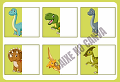 Meu Caderno de Atividades - Metades do Dinossauro na Folha de Atividades Ilustrada Verde.p