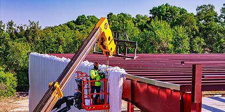 drone construction progress photography