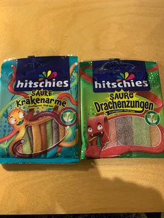 zwei Packungen Hitschies Gummibärchen