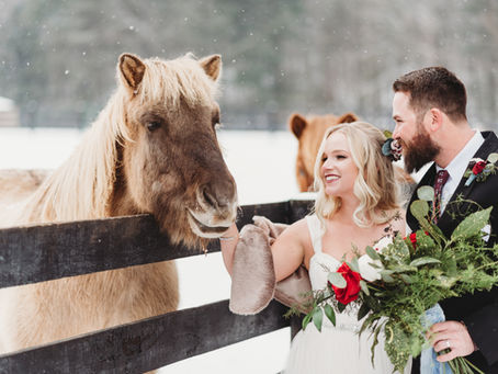 Winter Wonderland Wedding in Thurmont, MD