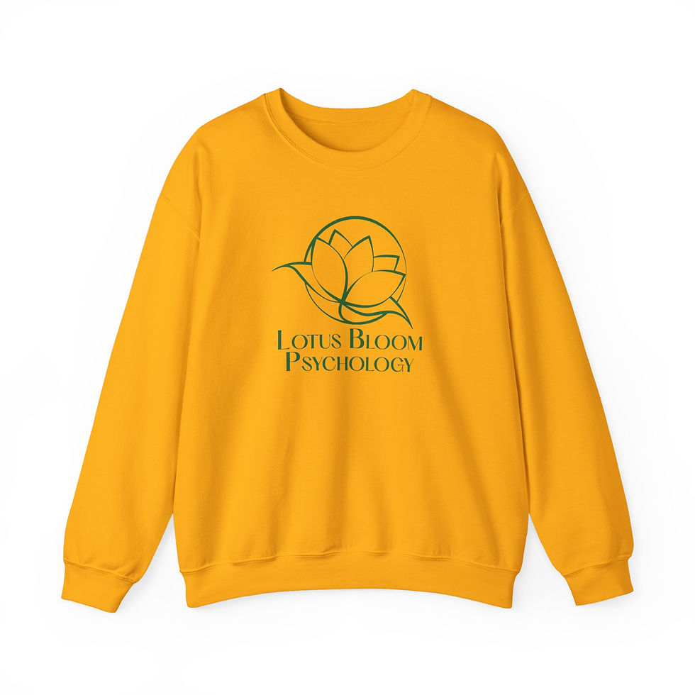 Thumbnail: Lotus Bloom Psychology Unisex Heavy Blend™ Crewneck Sweatshirt