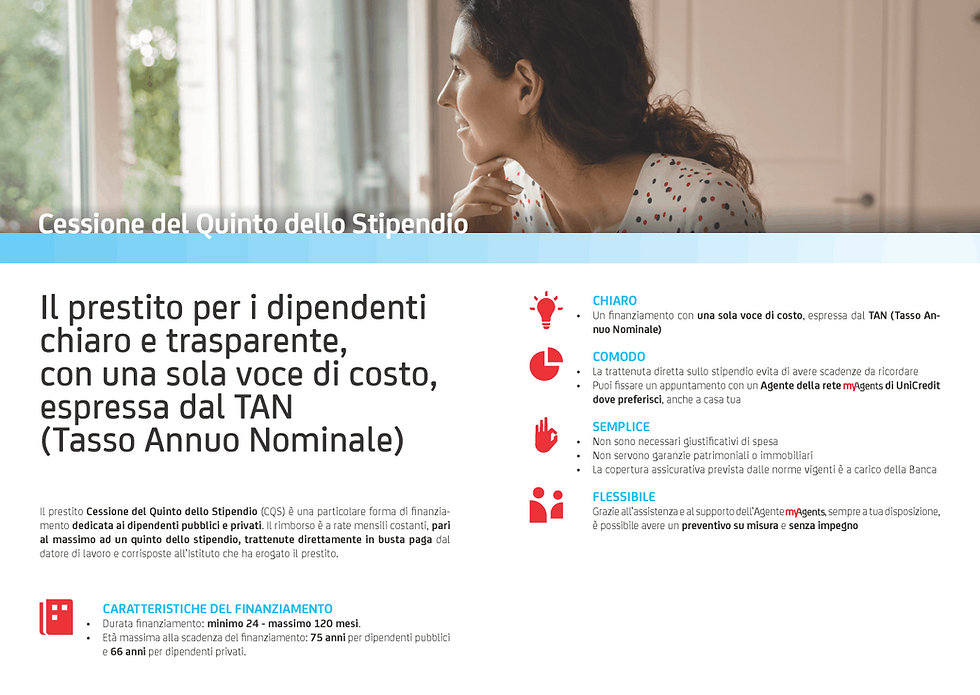 CHE COS'È LA CESSIONE DEL QUINTO?