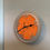 Thumbnail: Silver & Orange Chainring Wall Clock