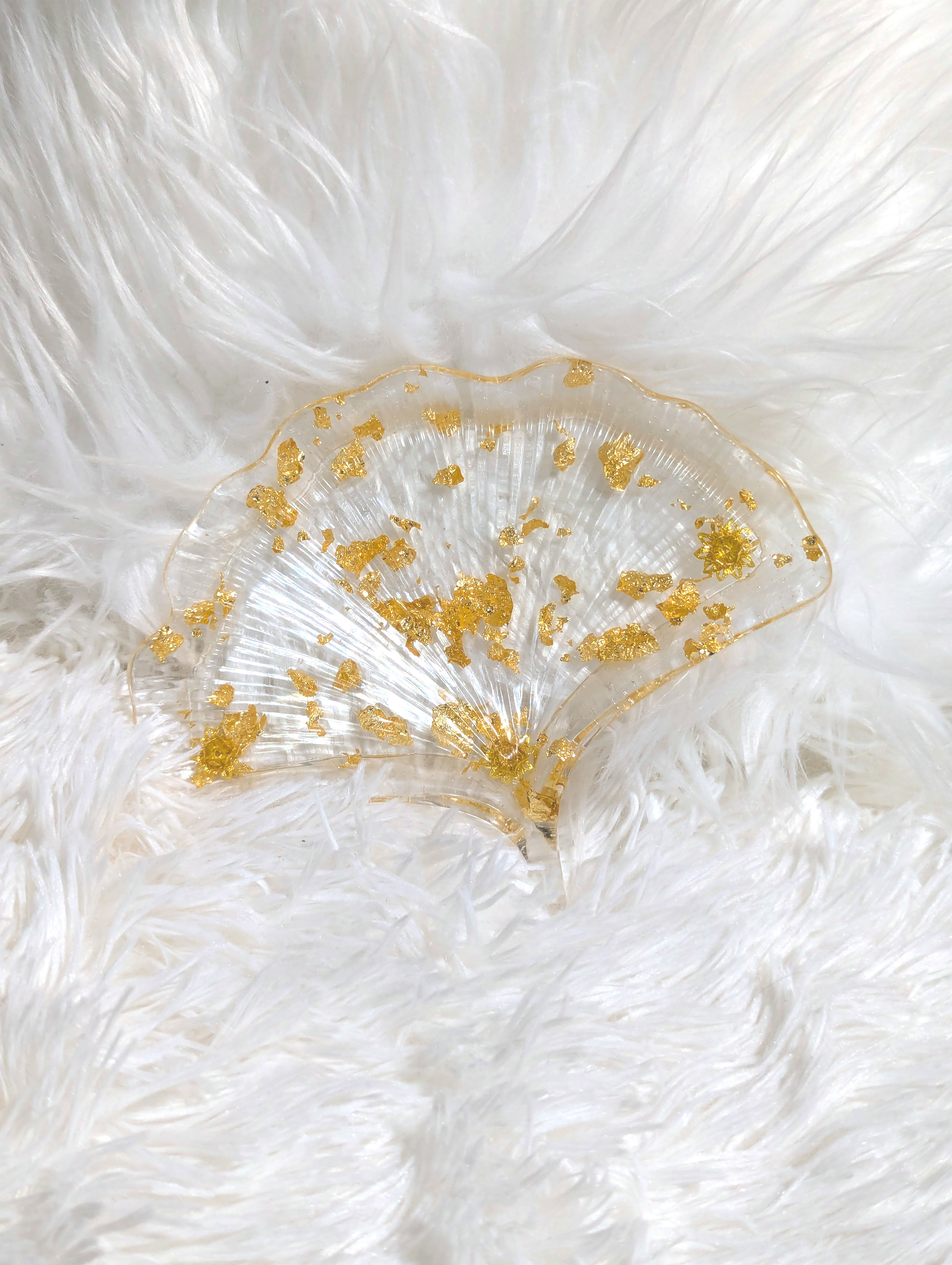 Ginkgo Lotus Jewelry Dish VII