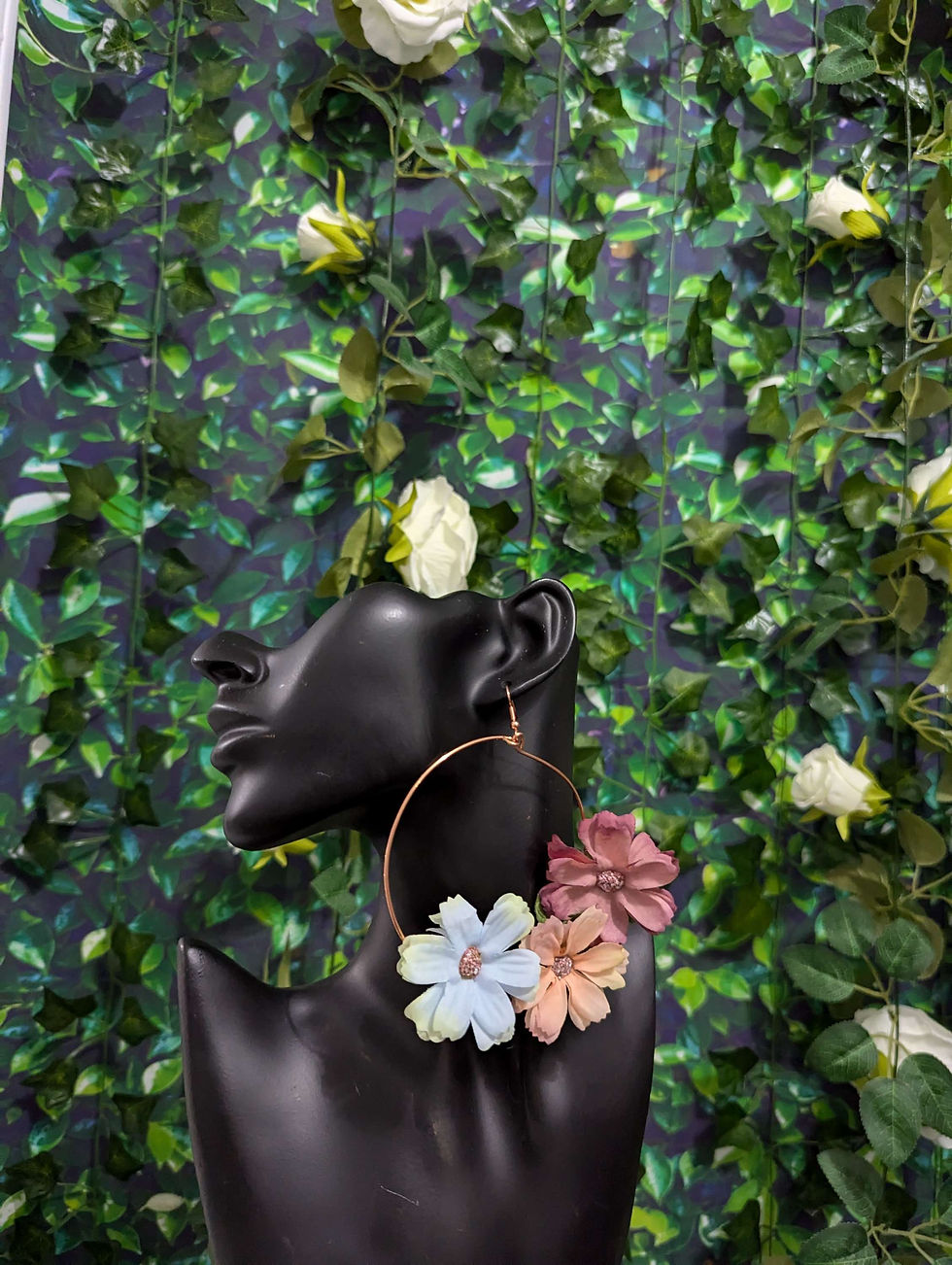 Thumbnail: Copper Flower Earrings 