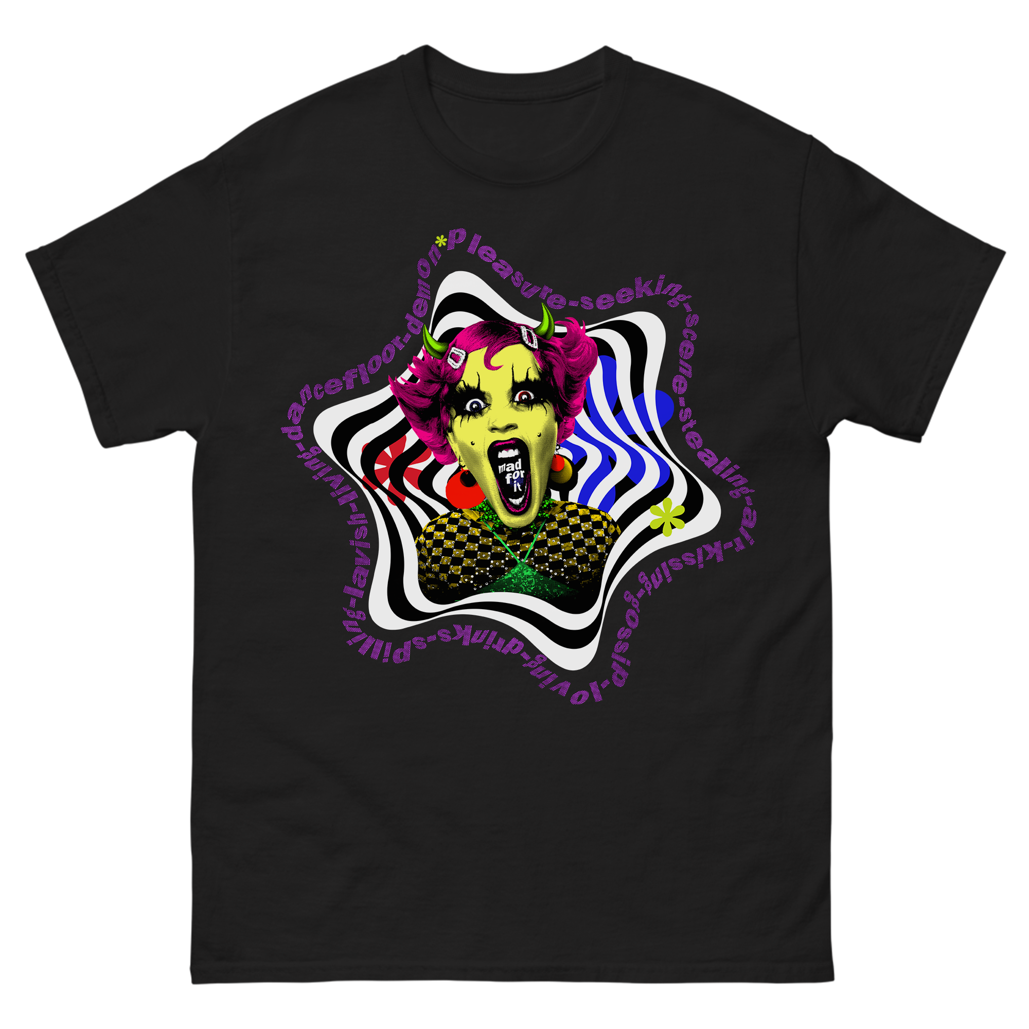 Mad For It Tee Black