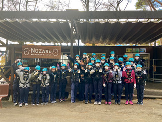 中学1年生 那須の森の空中アスレチックNOZARU
