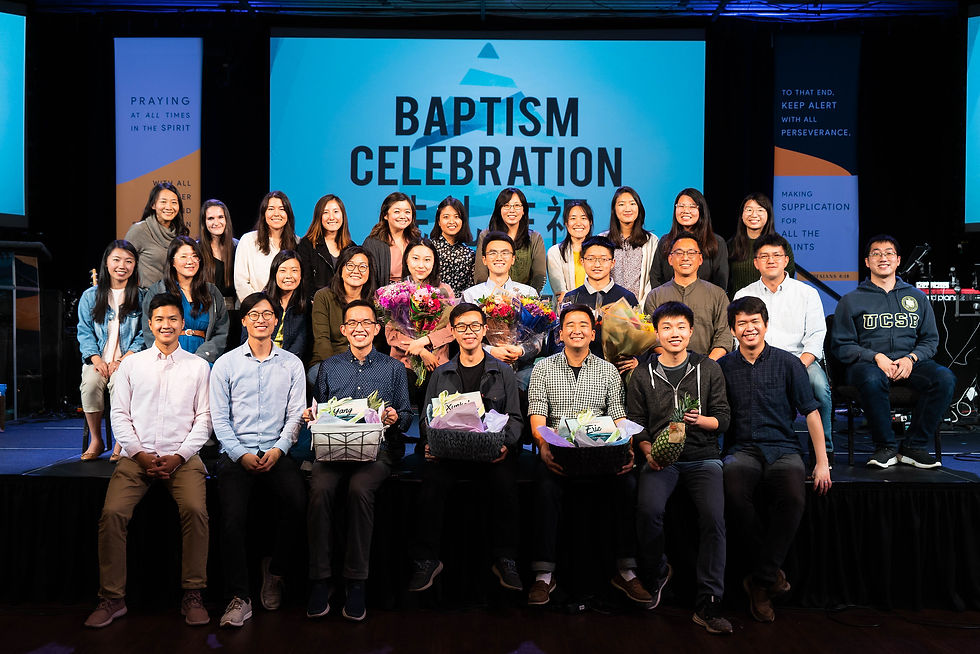 Xunkai's baptism in college