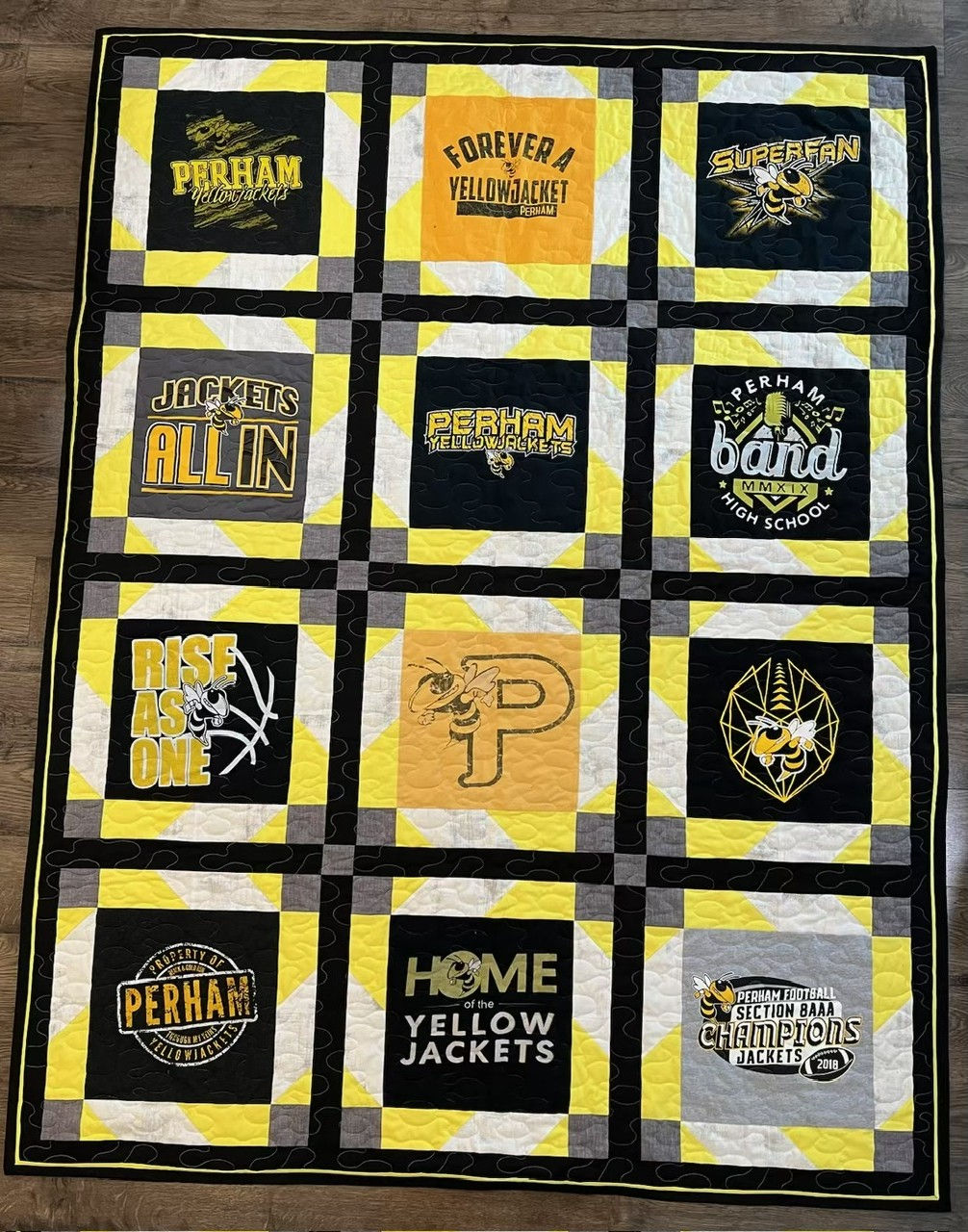 Incorporating all the school colors