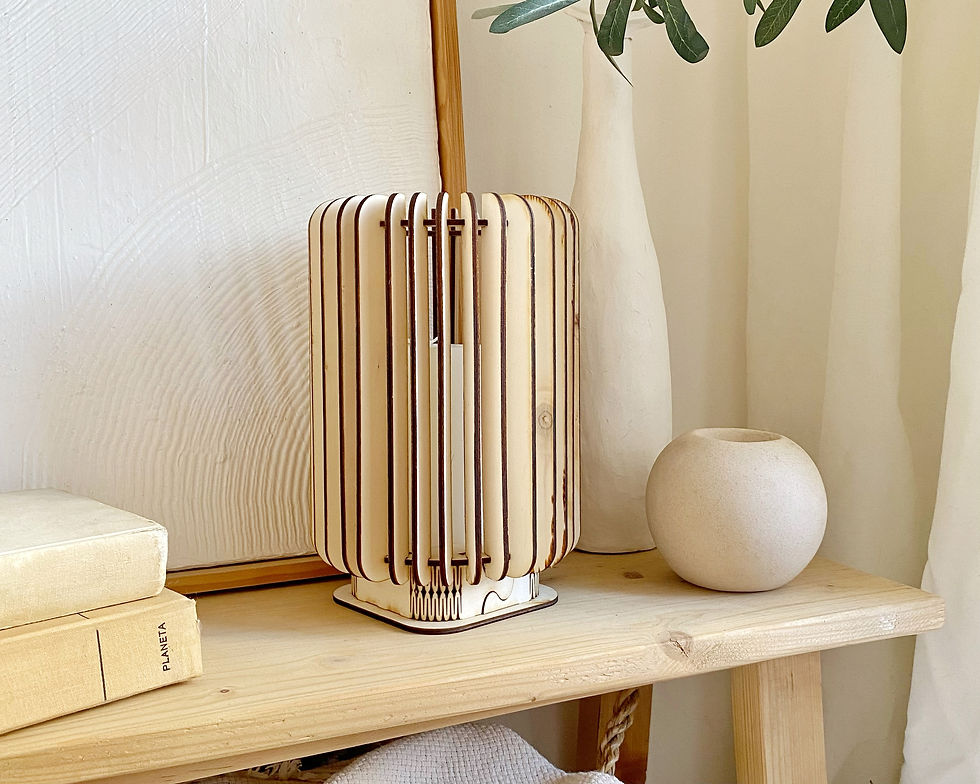 Crea tu propia lámpara con corte láser (plantilla gratis)