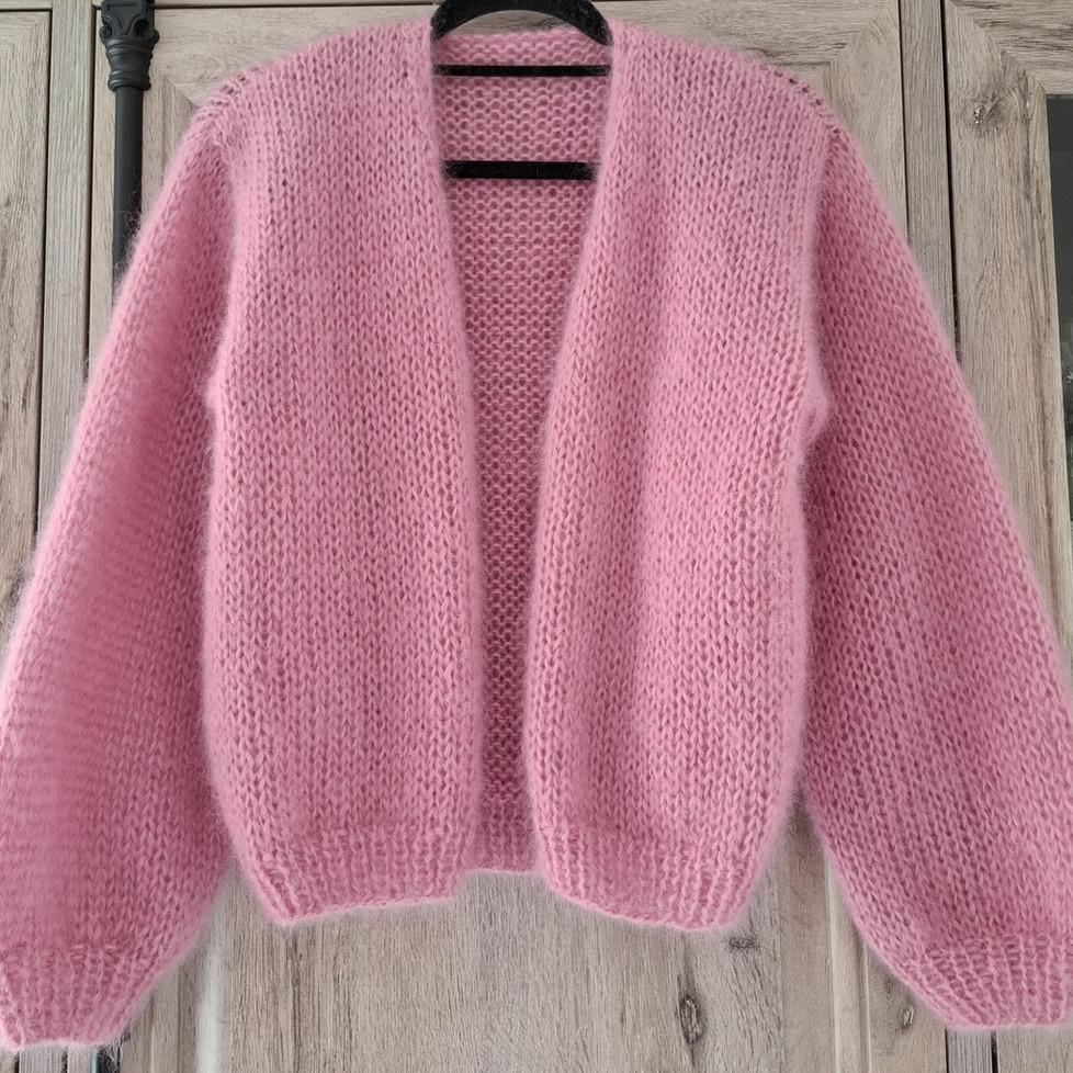 handgebreide vest jietske mohair met zijde