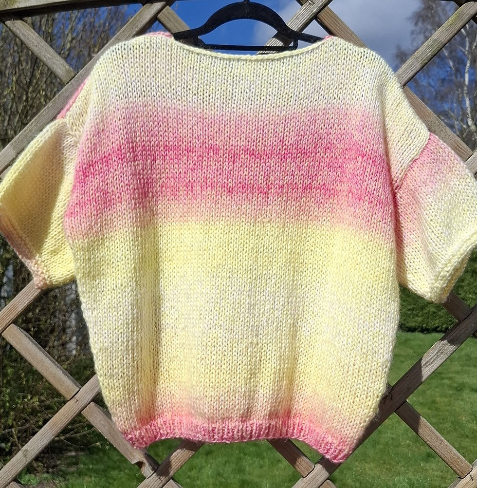 Thumbnail: Knitting pattern WINGS short or long sleeves