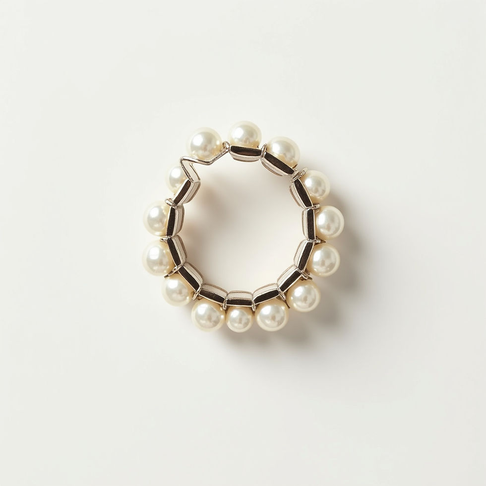 Pearl Embellished Napkin Rings