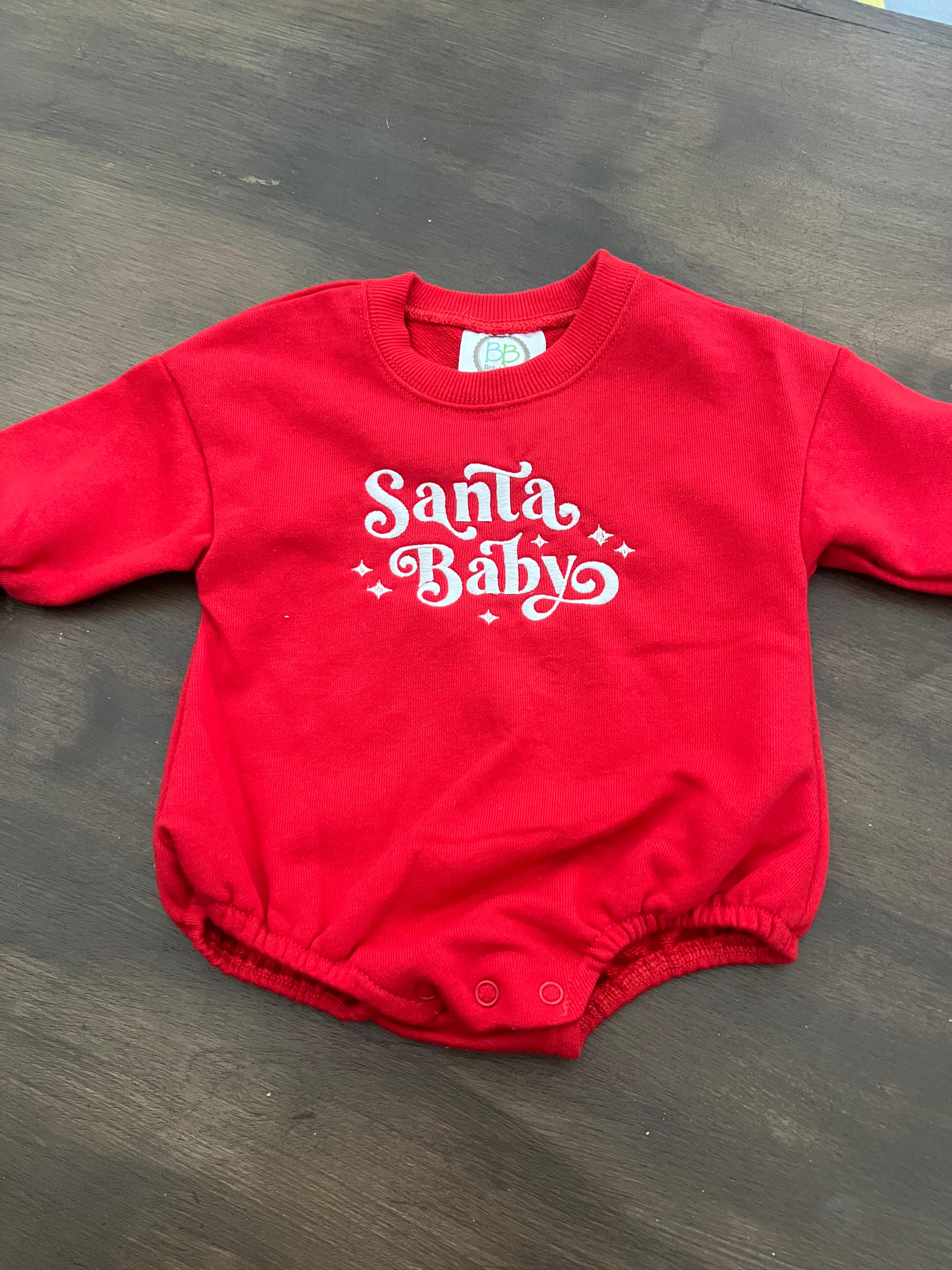 Santa Baby Bubble Sweatshirt
