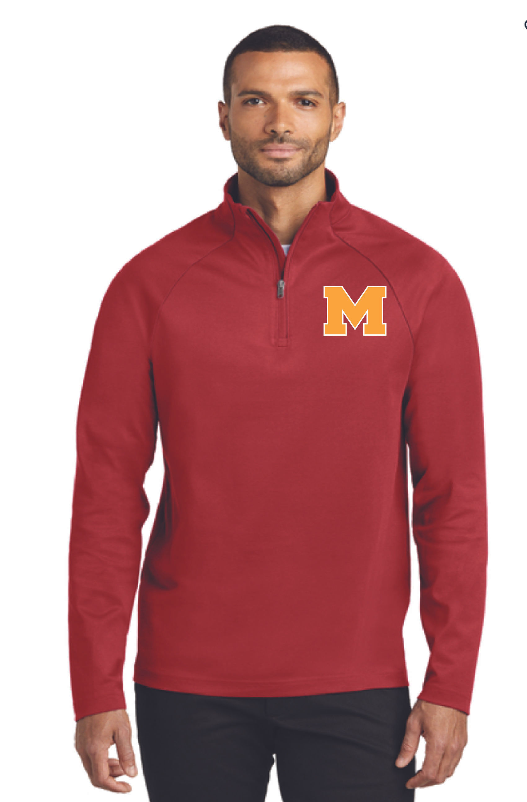 Embroidered Quarter Zip
