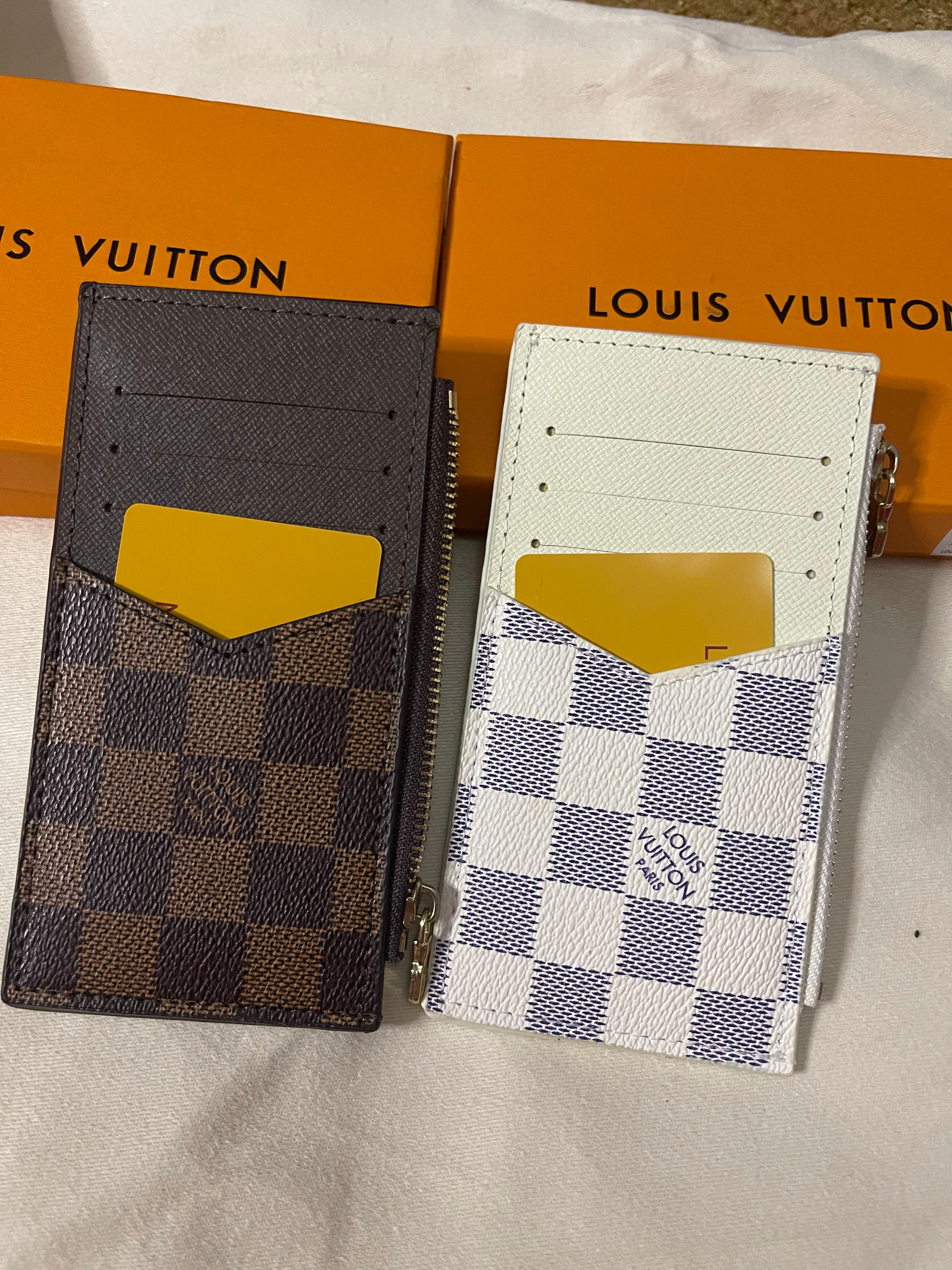 LV Inspired Card Holder - AZURE