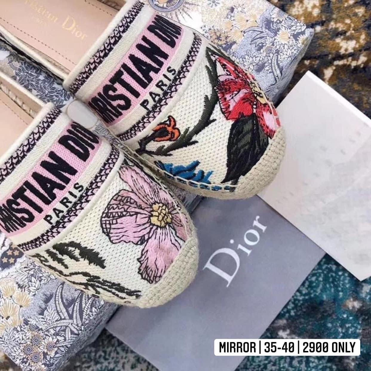 CD Embroidered Espadrilles - GRANVILLE