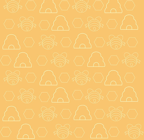 identidad de marca con personaje de abejorro, marca infantil de decoración tierna con diseño vectorial. Diseño de pattern a una línea