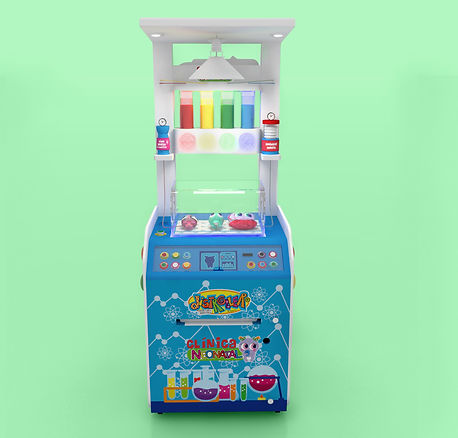 Rediseño de exhibidor de la marca Distroller para jugueterías. Clínica Neonatal interactiva para niños. Mutlimaterial con iluminación LED y elementos interactivos. Diseño Industrial POP.