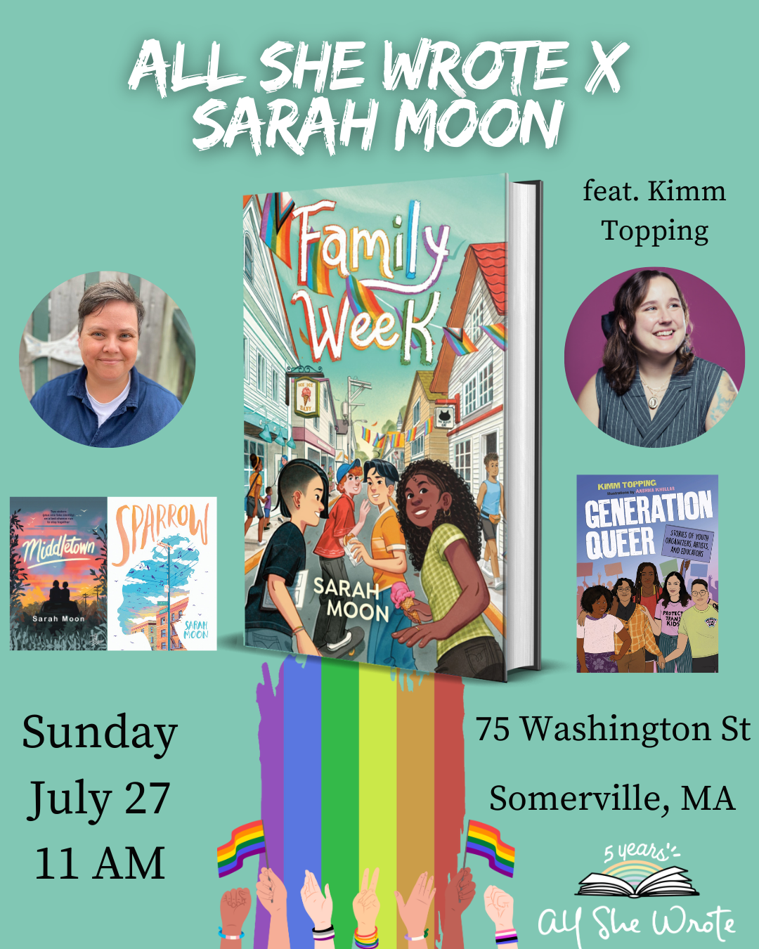 All She Wrote Books x Sarah Moon | All She Wrote Books