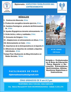 ASPECTOS FISIOLOGICOS DEL ENTRENAMIENTO OCTUBRE