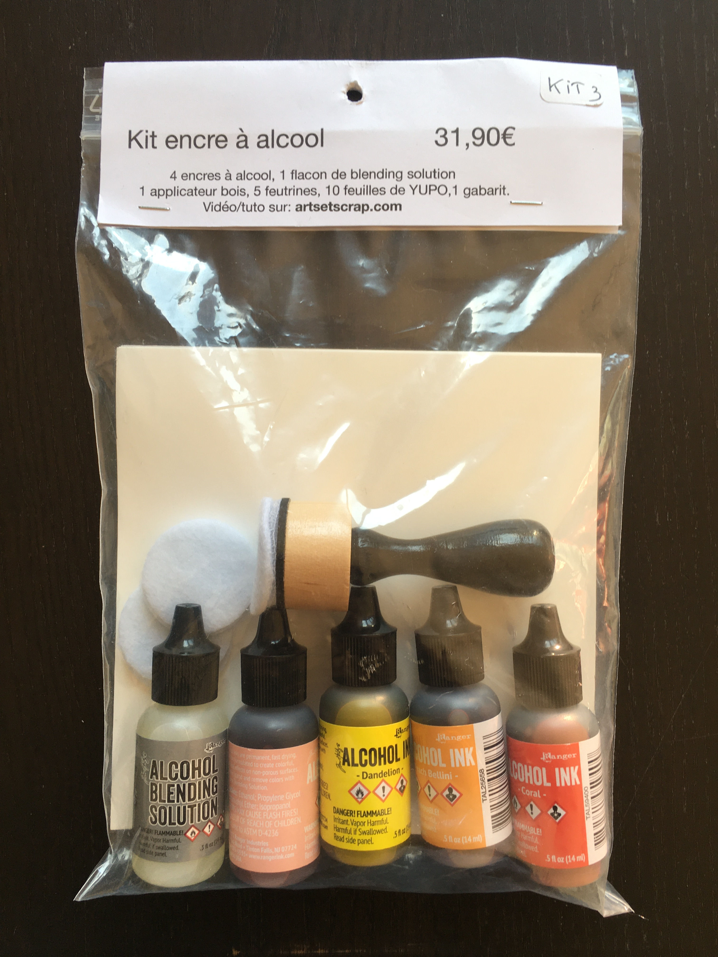 Kit N°3 encre a alcool