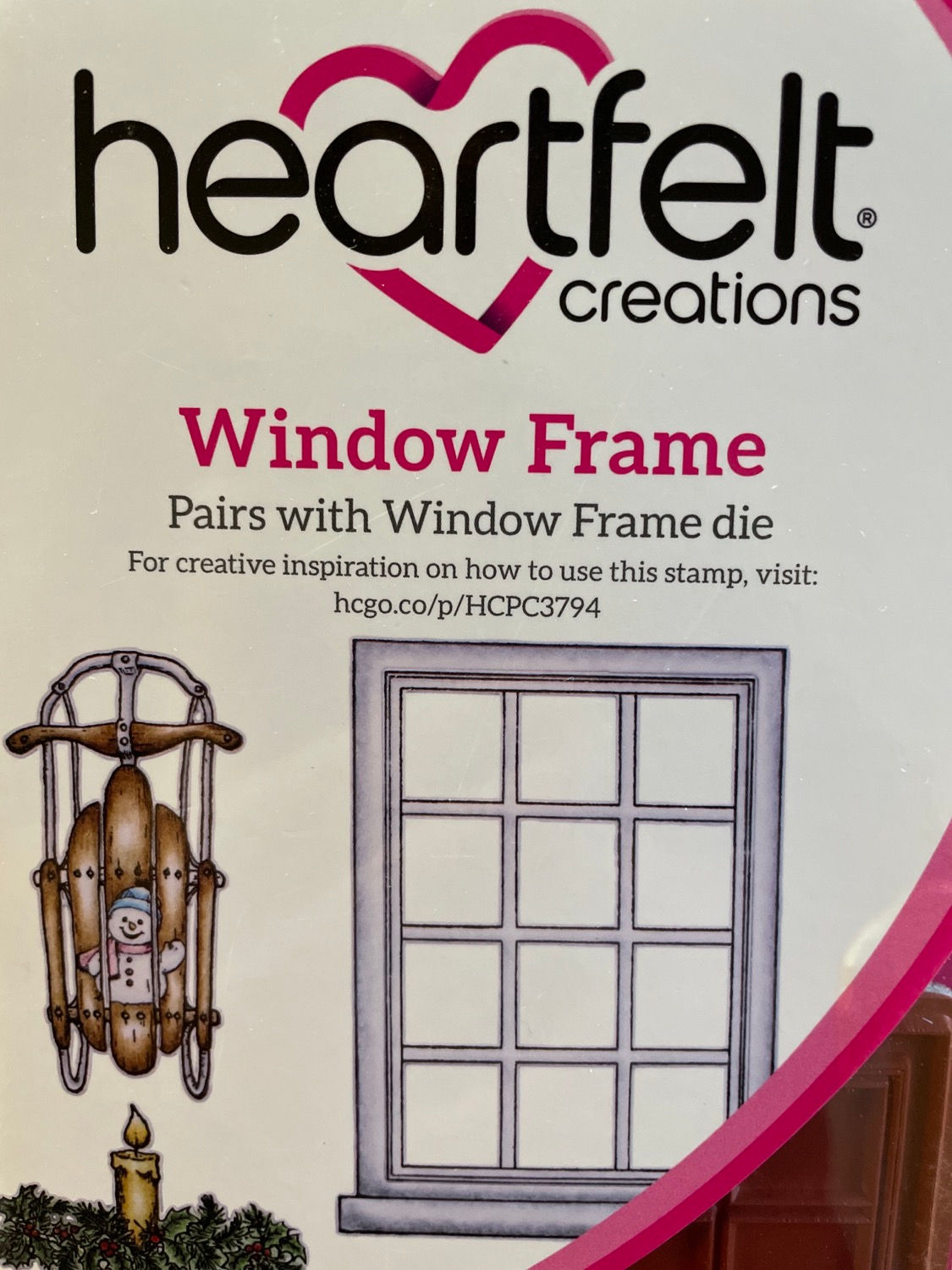 Tampon Heartfelt « window frame »