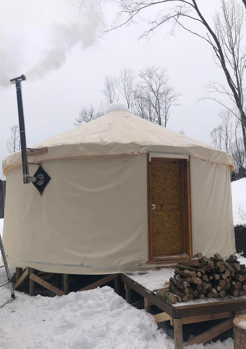 ユルトゲル工房　グランピング施設用ゲル　薪ストーブ