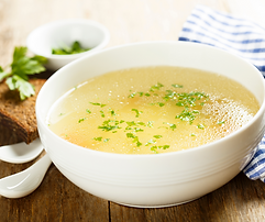 Roast chicken bone stock