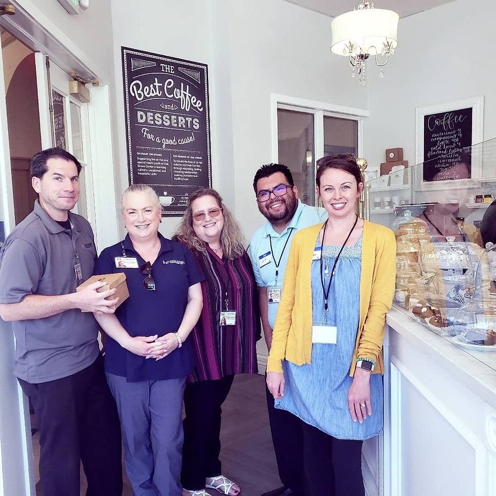 TMI employees Eric Marty, Melissa Rapoza, Yvonne Arroyo, Luis Fuentes, and Jennifer Arthur stopped into Culinary Creations for a sweet treat!