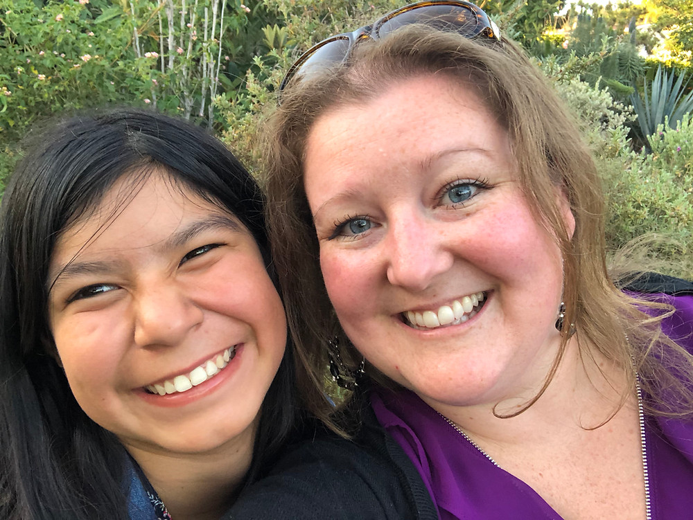 Melinda with her oldest daughter.