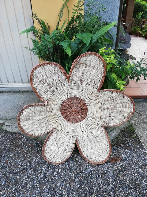 Margherita in salice bianco e rosso