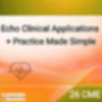 26 CME Echocardiography Clinical Applications + Practice Made Simple course image