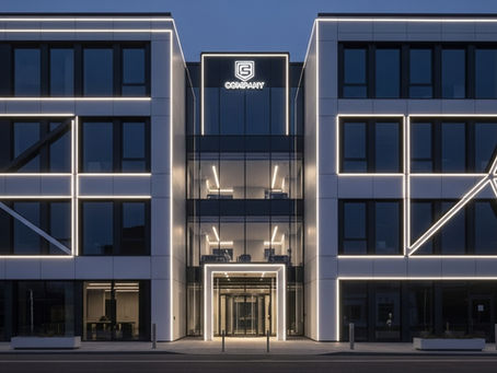 Fachadas com Neon LED: impacto visual moderno e eficiência energética