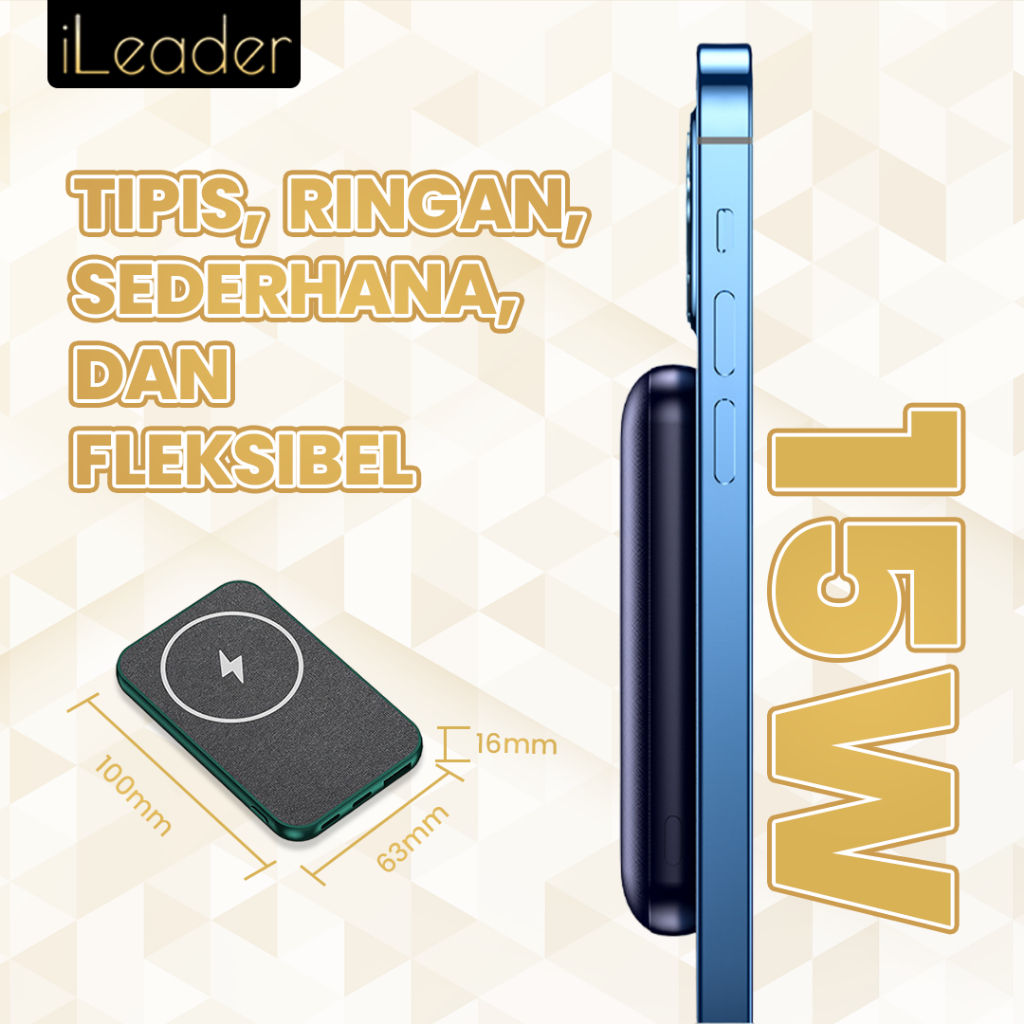 PowerBank iLeader 3000mAh Wireless Charging