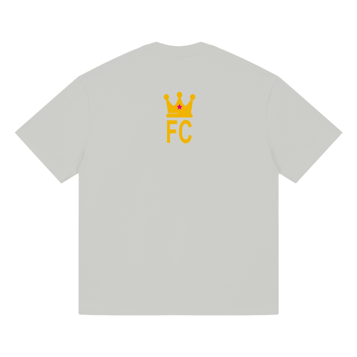 Thumbnail: “CYBER PUNK ROSE” (white) Unisex Earth Tone Loose Fit FOG T-Shirt