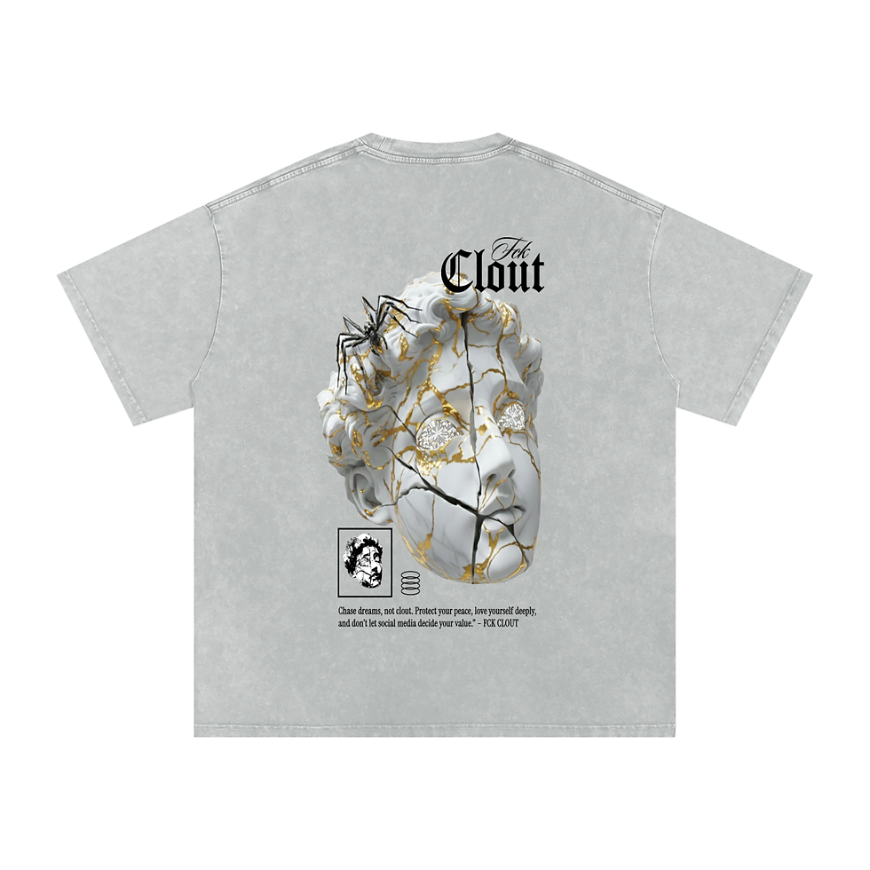 Thumbnail: “MUSE-IUM” Snow Washed Oversized Cotton T-Shirt