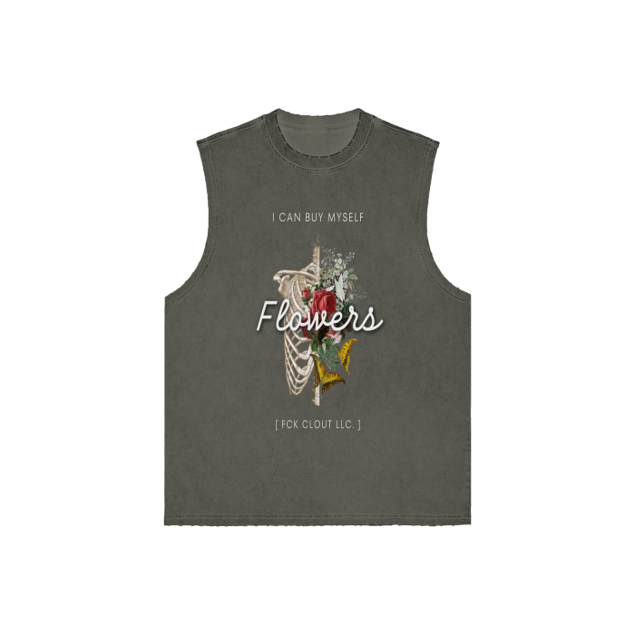 Thumbnail: “FLOWERS” Snow Washed Tank Top -5