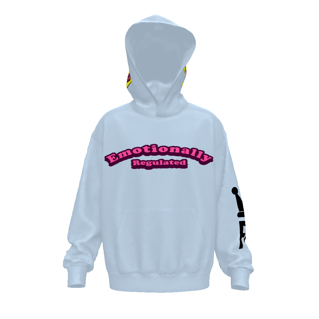 “Emotionally Regulated” Drop Shoulder Oversized Hoodie