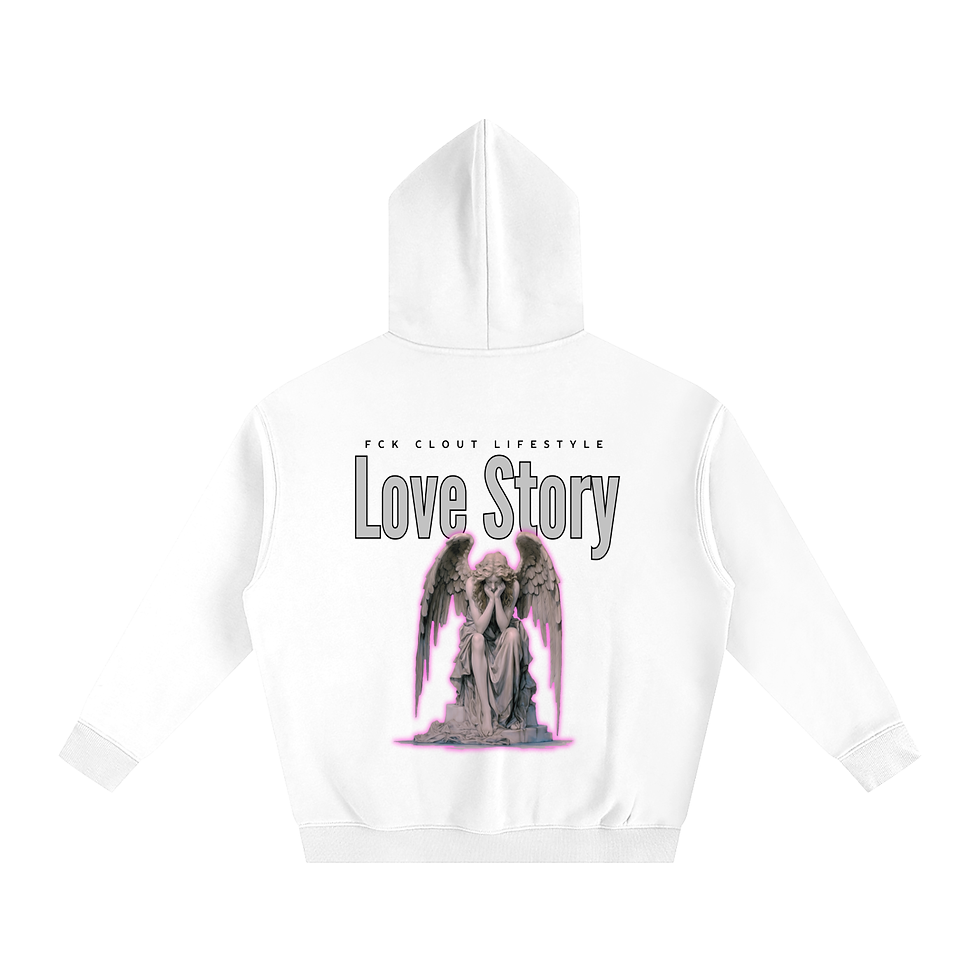 Thumbnail: “HEARTLESS” Oversize Fleeced Hoodie (black font)