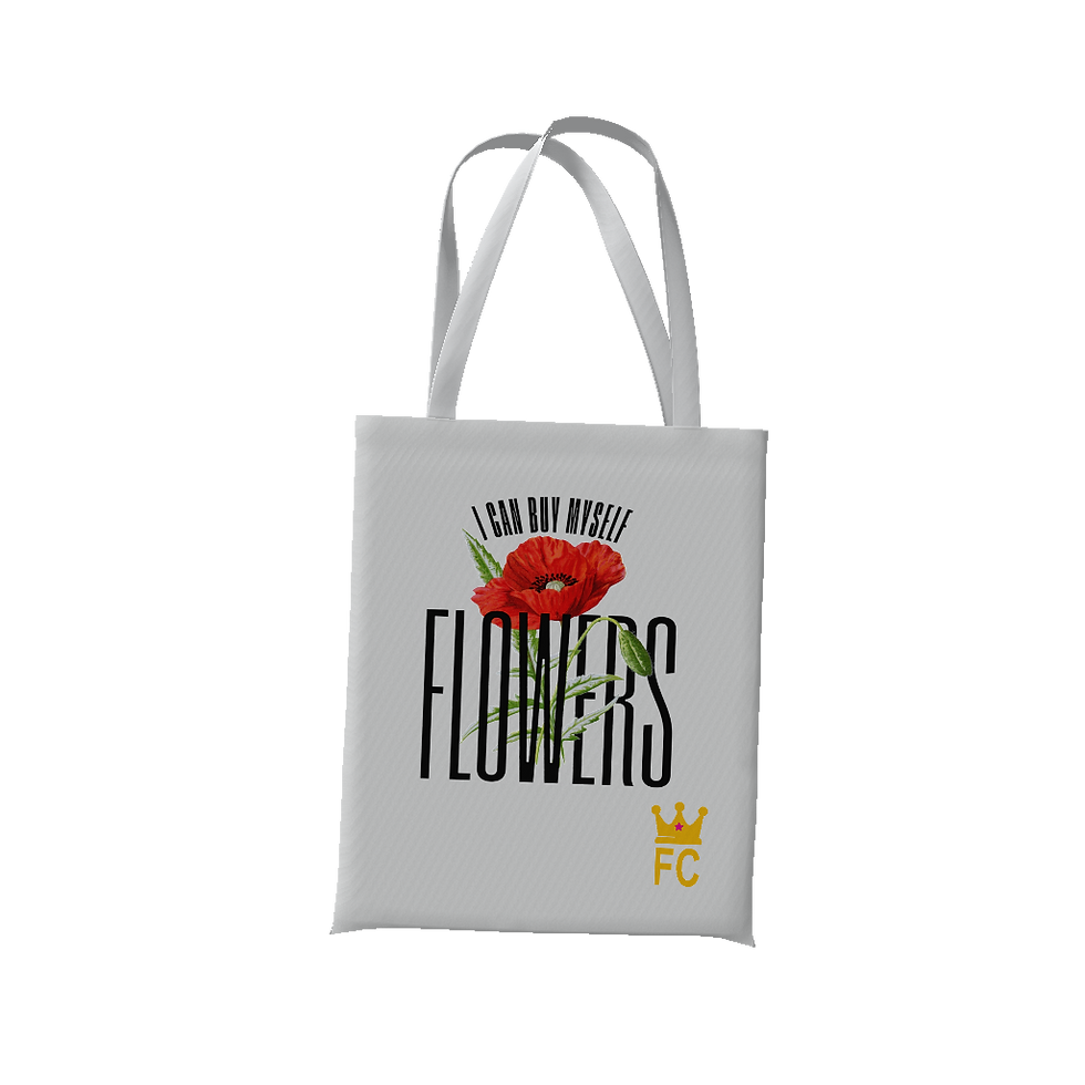 “FLOWERS” Tote Bag - 1