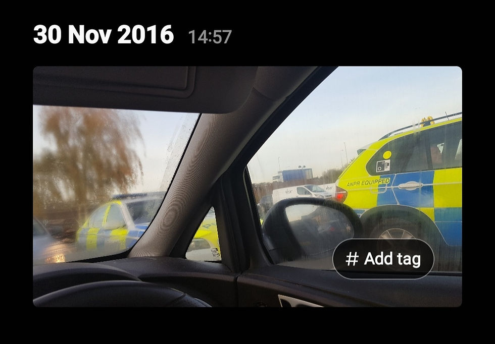 Parked next to ANPR police