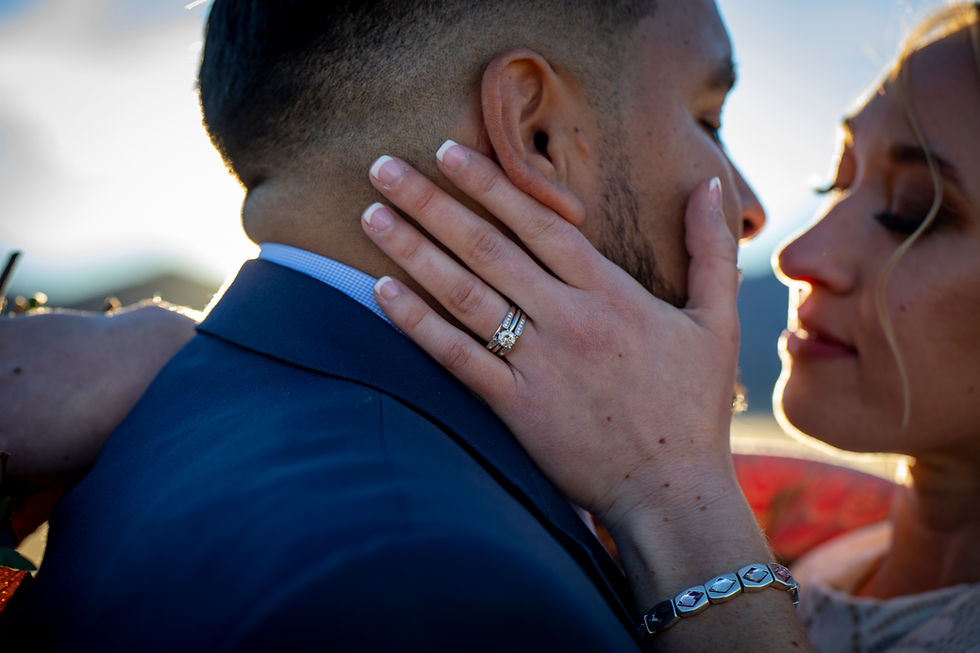 Luxury mountain wedding portrait in Colorado