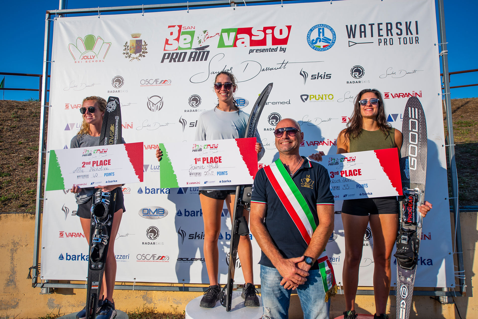 2022 San Gervasio Pro Am - Women's Podium - Jaime Bull, Allie Nicholson, Beatrice Ianni