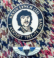 Kevin Lynch INLA with Special Air Service wings in respect